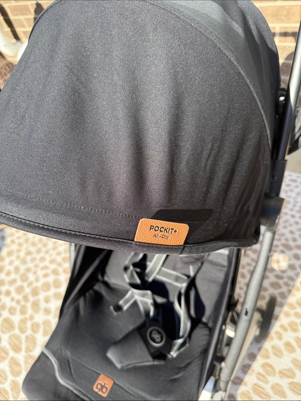 GB Pockit+ All City Compact Foldable Stroller Frame in Black and Silver - Picture 7 of 14